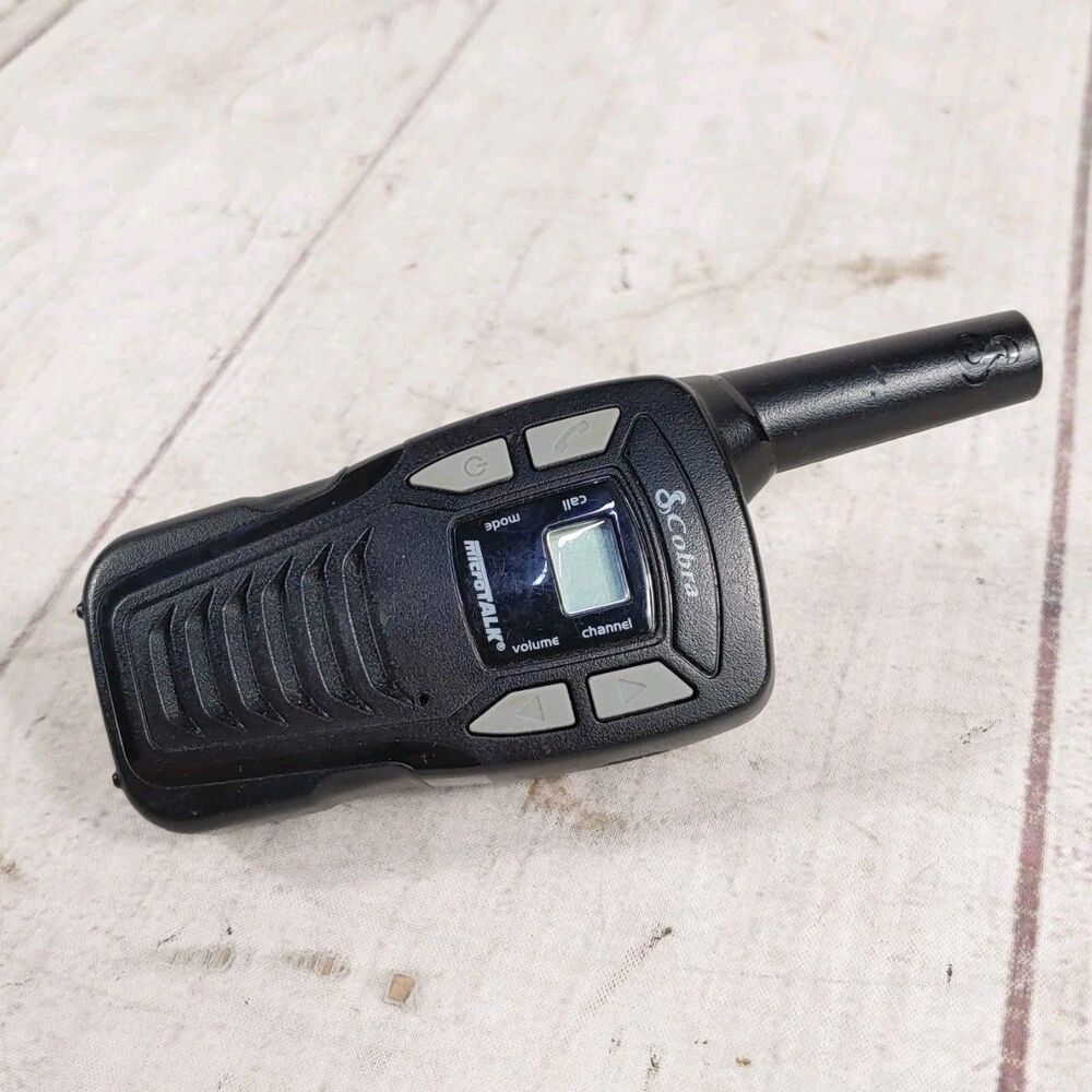 1x - SINGLE Cobra CX116A Walkie Talkie - 18-Mile Two-Way Radio Black TESTED